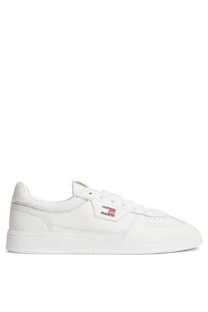 The Greenwich Edge leren sneakers met logo - wit