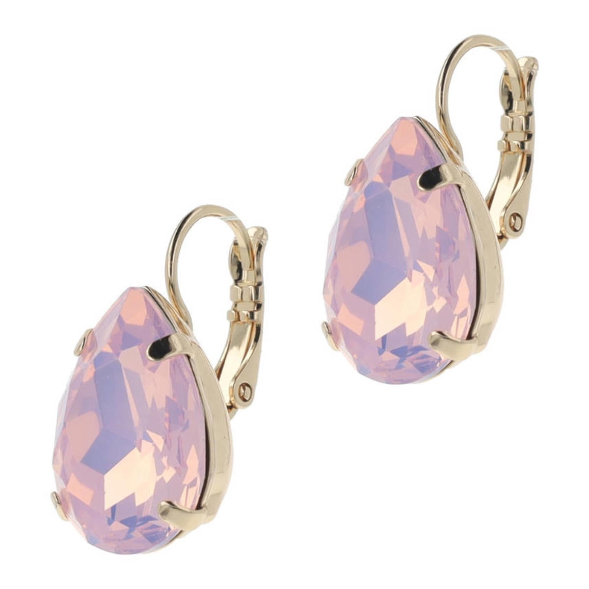 Bohm Paris Oorbellen met zirconia en ketting onderlangs
