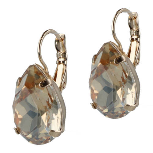 Otazu gold plated oorbellen met Swarovski kristallen Lacrima afbeelding