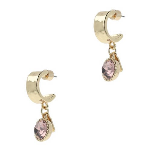 Otazu gold plated oorbellen Blush Rose afbeelding