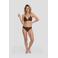 BEACHWAVE bikinibroekje met lurex en textuur - donkerbruin