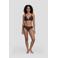 BEACHWAVE voorgevormde beugel bikinitop met zebraprint - donkerbruin/zwart