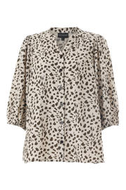 thumbnail: STUDIO blouse met dierenprint beige