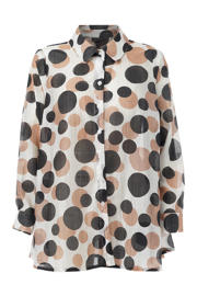 thumbnail: STUDIO blouse met stippen zwart