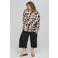STUDIO blouse met stippen zwart
