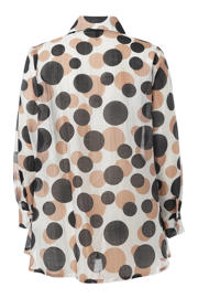 thumbnail: STUDIO blouse met stippen zwart