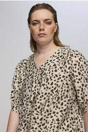thumbnail: STUDIO zomerjurk met dierenprint beige