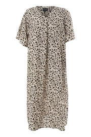 thumbnail: STUDIO zomerjurk met dierenprint beige