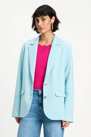 regular blazer lichtblauw