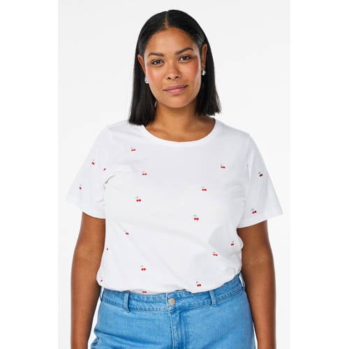 Zizzi T-shirt met hartjes afbeelding