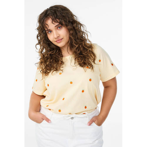 Zizzi T-shirt met hartjes afbeelding