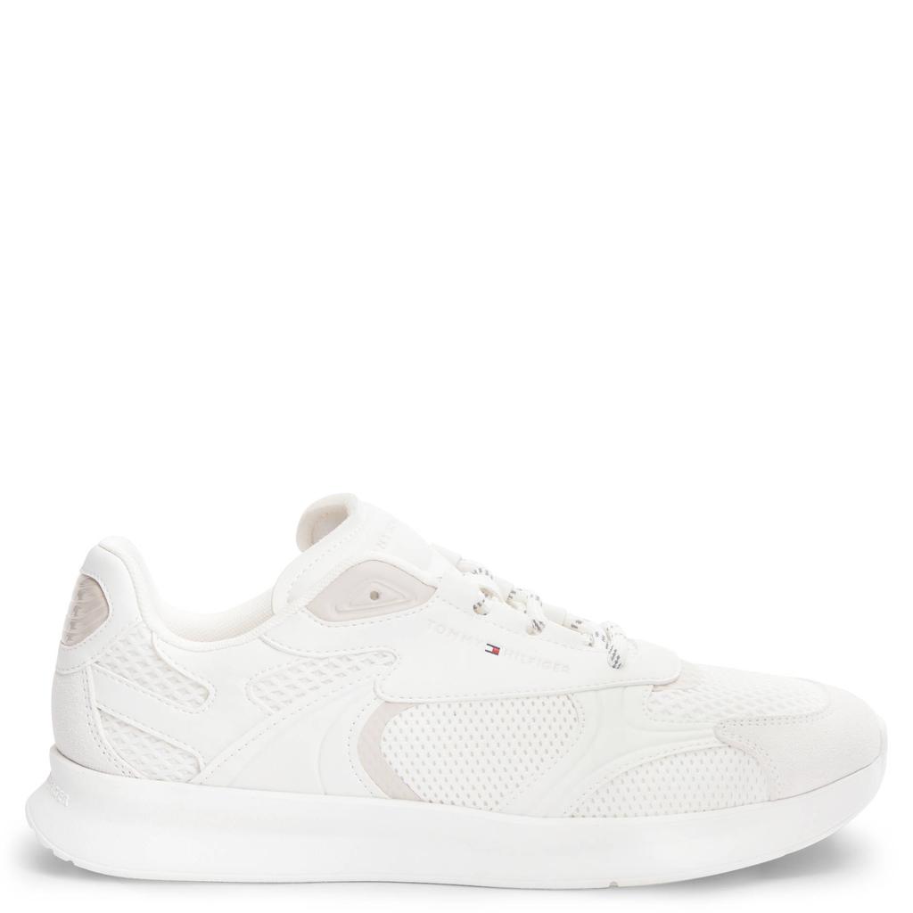 Witte heren Tommy Hilfiger sneakers met logo -