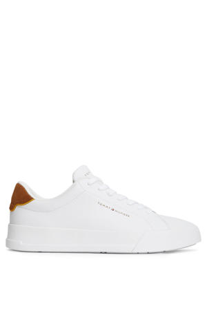 leren sneaker laag met meerkleurige print