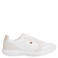 Tommy Hilfiger leren sneakers met logo - wit