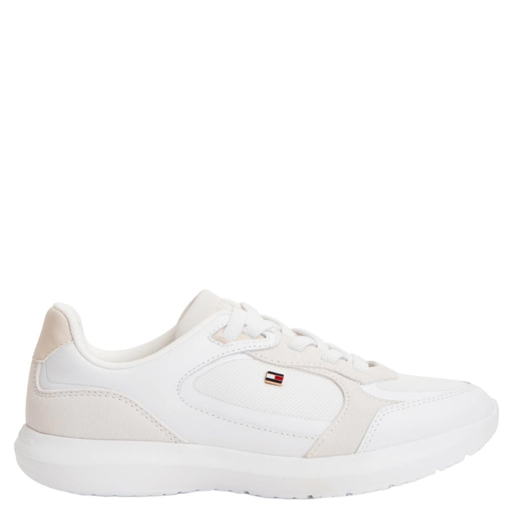 Tommy Hilfiger leren sneakers met logo - wit