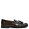 Tommy Hilfiger leren loafers met franjes - donkerbruin