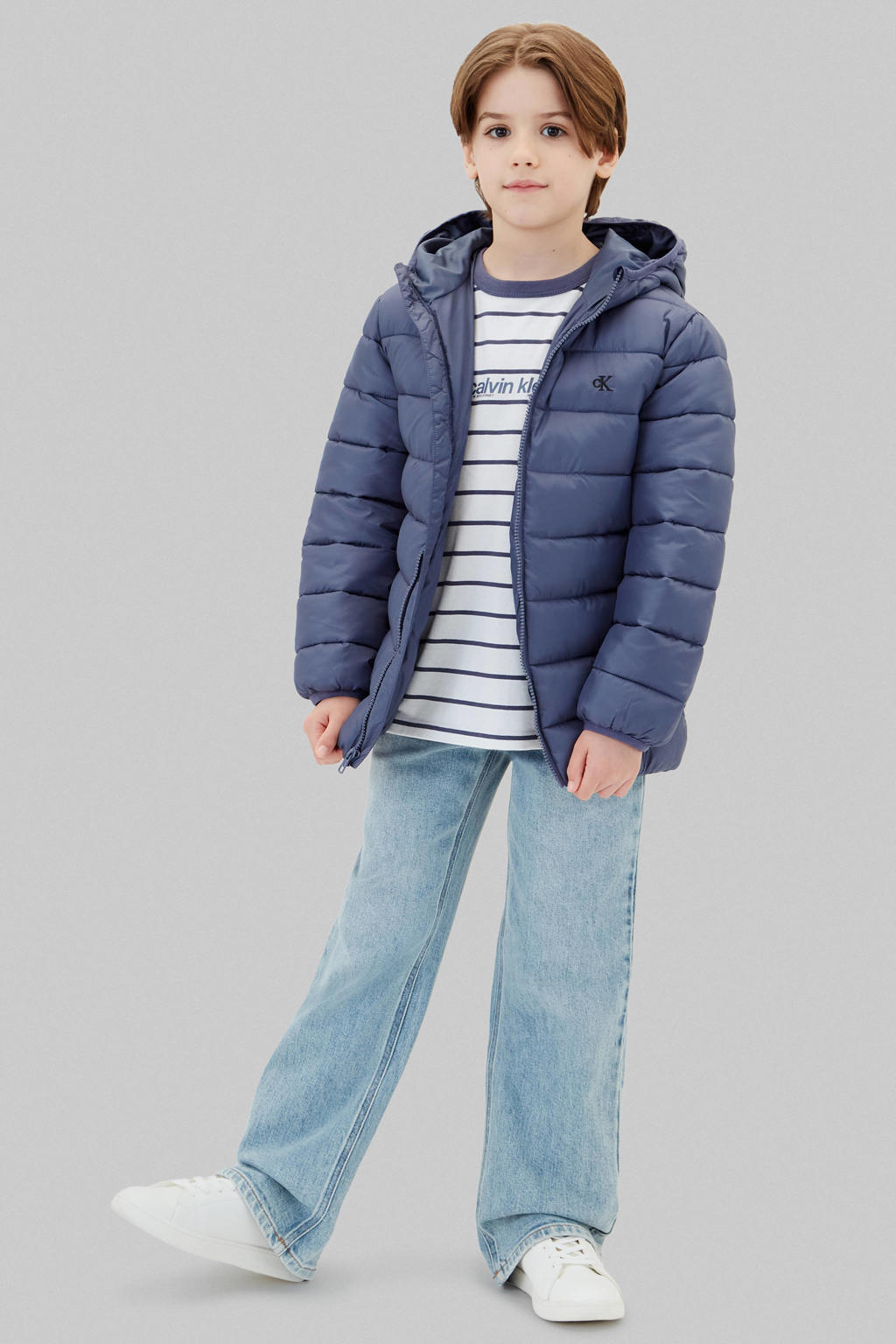 Calvin Klein gewatteerde winterjas - blauw
