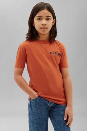 T-shirt met logo - oranje