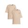 Calvin Klein T-shirts met logo - beige (set van 2)