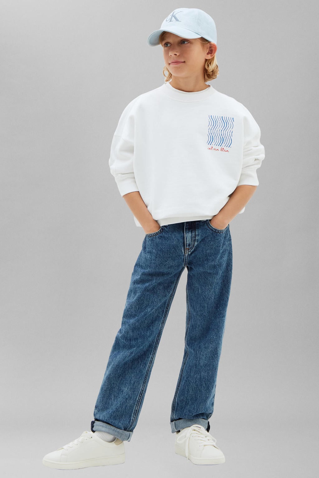 Calvin Klein straight leg jeans - mediumblauw
