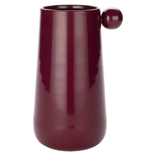 Dutchbone Dot vaas M Red Bordeaux afbeelding
