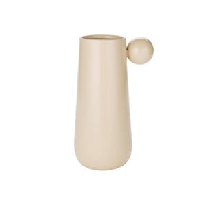 Dot vaas L Beige