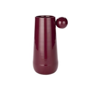 Dot vaas L Bordeaux Red