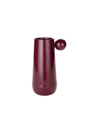 Dot vaas L Bordeaux Red