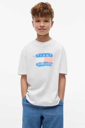 T-shirt met logo - wit
