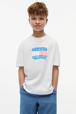 T-shirt met logo - wit