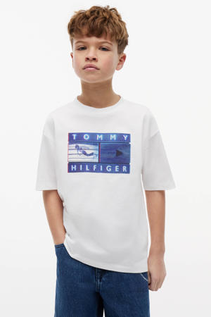 T-shirt met logo - wit