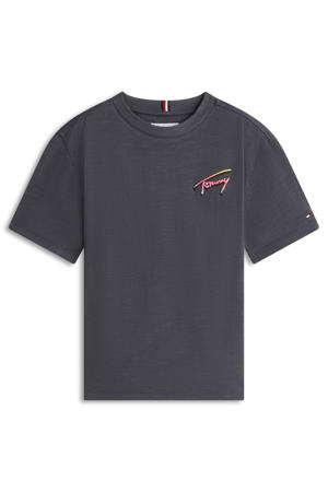 T-shirt met backprint - zwart