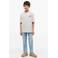 Tommy Hilfiger t-shirt met backprint - lichtgrijs