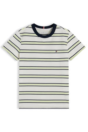 gestreept T-shirt ecru
