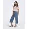 ONLY Onlmadison Hw Belt Wd Crp Dnm Gua165Noos high waist wide leg jeans medium blue denim