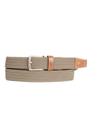 leren riem beige