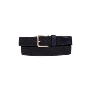 leren riem donkerblauw