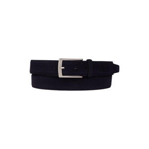 leren riem donkerblauw