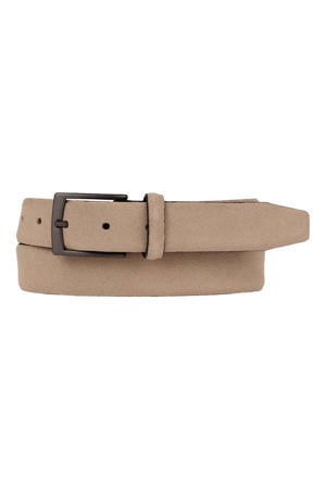 leren riem beige