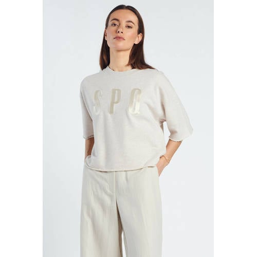 Spooq the label gebreide trui beige afbeelding