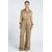 Spooq the label wide leg high waist casual broek olijfgroen
