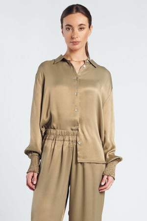 blouse olijfgroen