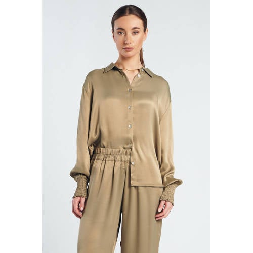 Spooq the label blouse olijfgroen afbeelding