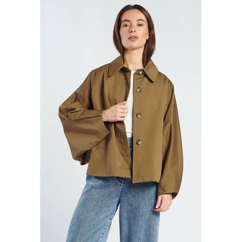 Spooq the label trenchcoat olijfgroen afbeelding