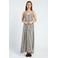 Spooq the label gestreepte maxi jurk - zwart
