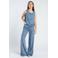 Spooq the label Bekah Widelegg high waist wide leg jeans medium blue denim