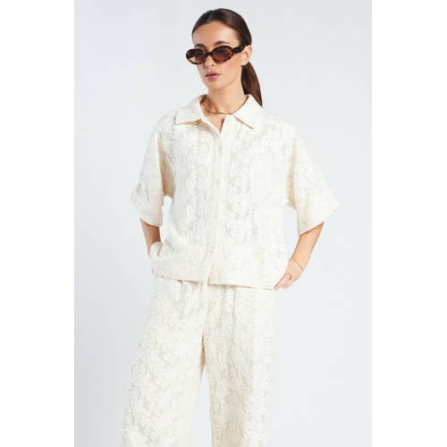 Spooq the label gebloemde blouse ecru afbeelding