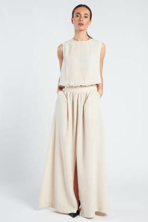 maxi rok beige