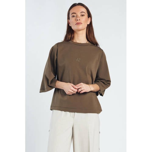 Spooq the label T-shirt olijfgroen afbeelding
