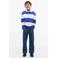 Tommy Hilfiger gestreepte polo - blauw